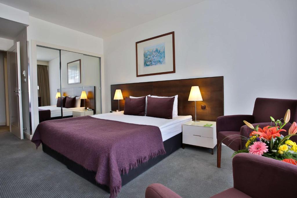 Postel nebo postele na pokoji v ubytování Adina Apartment Hotel Budapest