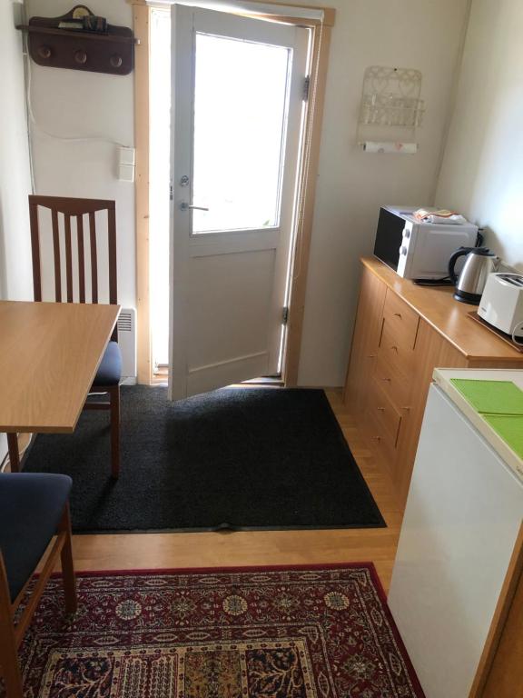 Eldhús eða eldhúskrókur á Seljaland ferðaþjónusta