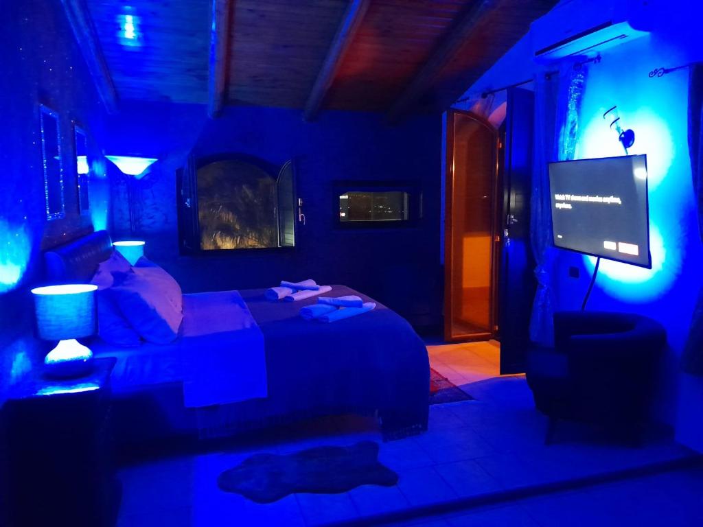 Postel nebo postele na pokoji v ubytování Luxury b&b Le Rocce