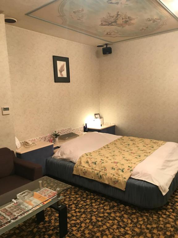 Postel nebo postele na pokoji v ubytování Hotel Sagano (Adult only)