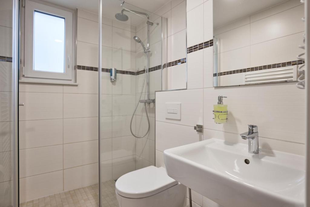 Koupelna v ubytování Hotel Isha