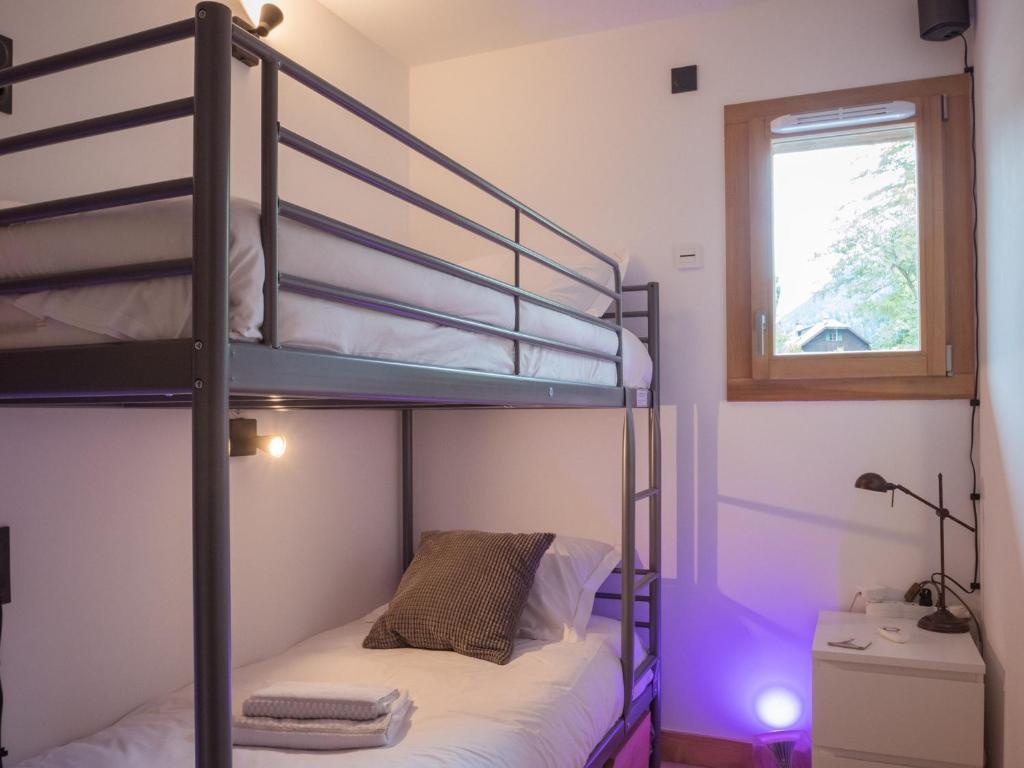 Posteľ alebo postele v izbe v ubytovaní Bel appart 4* avec jardin privé, à 350m de la Flégère, WIFI, PARKING - FR-1-343-213