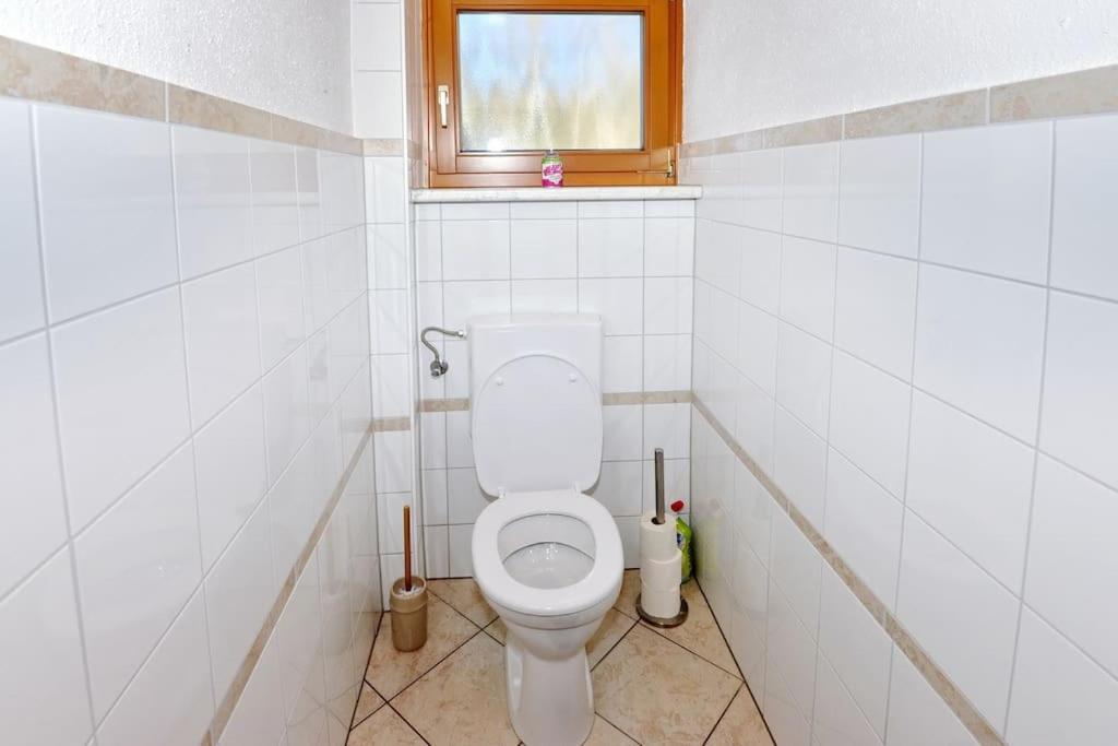 A bathroom at Ferienwohnung Karawankenblick
