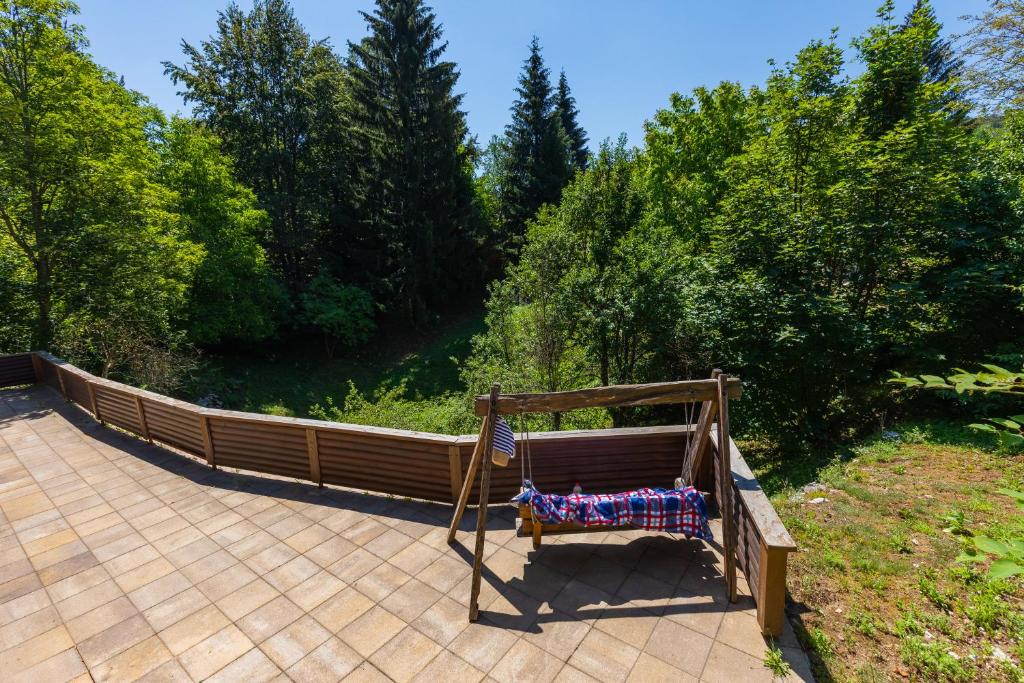Vonkajšia záhrada v ubytovaní Golden Lakes Rooms