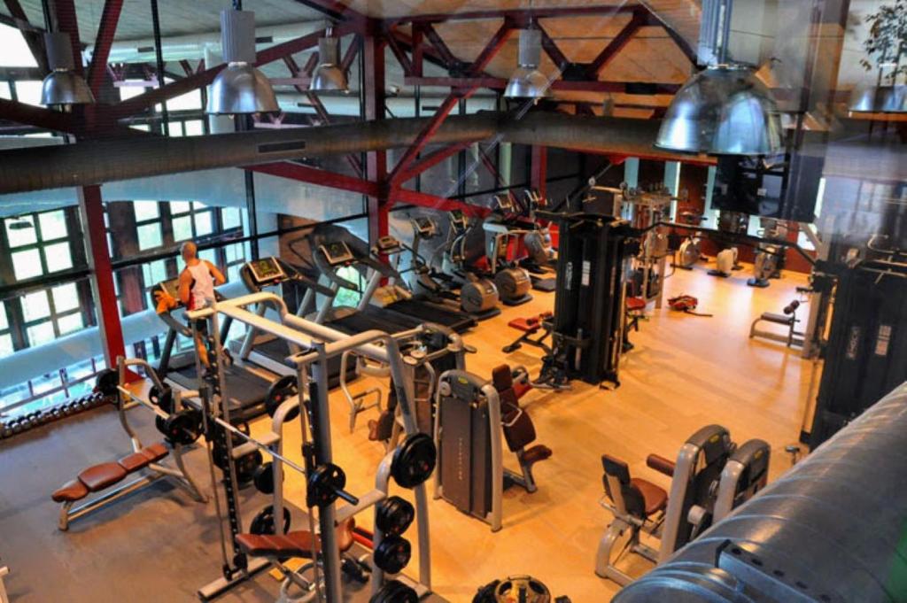 Fitness centrum a/nebo fitness zařízení v ubytování Hotel Coma