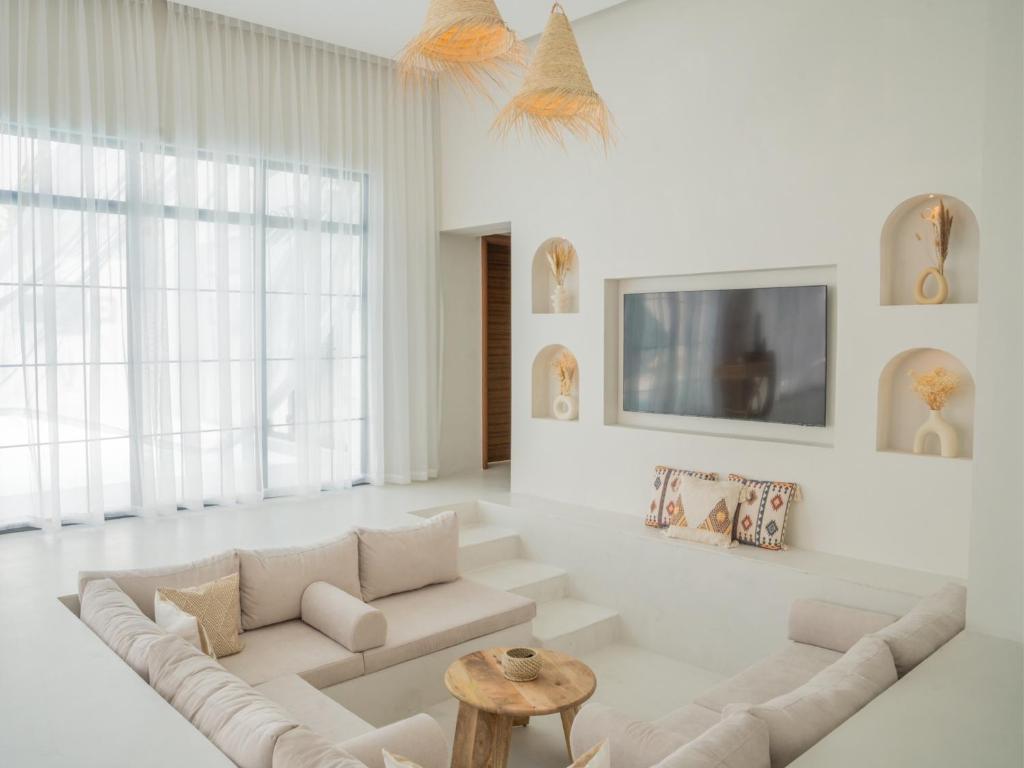 Istumisnurk majutusasutuses Pool Villa Jebel Jais