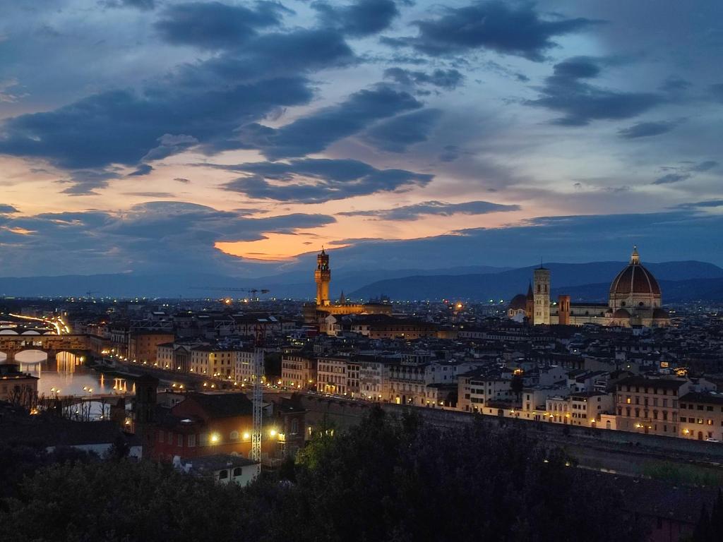 A general view of Firenze or a view of the city taken from a vendégházakat