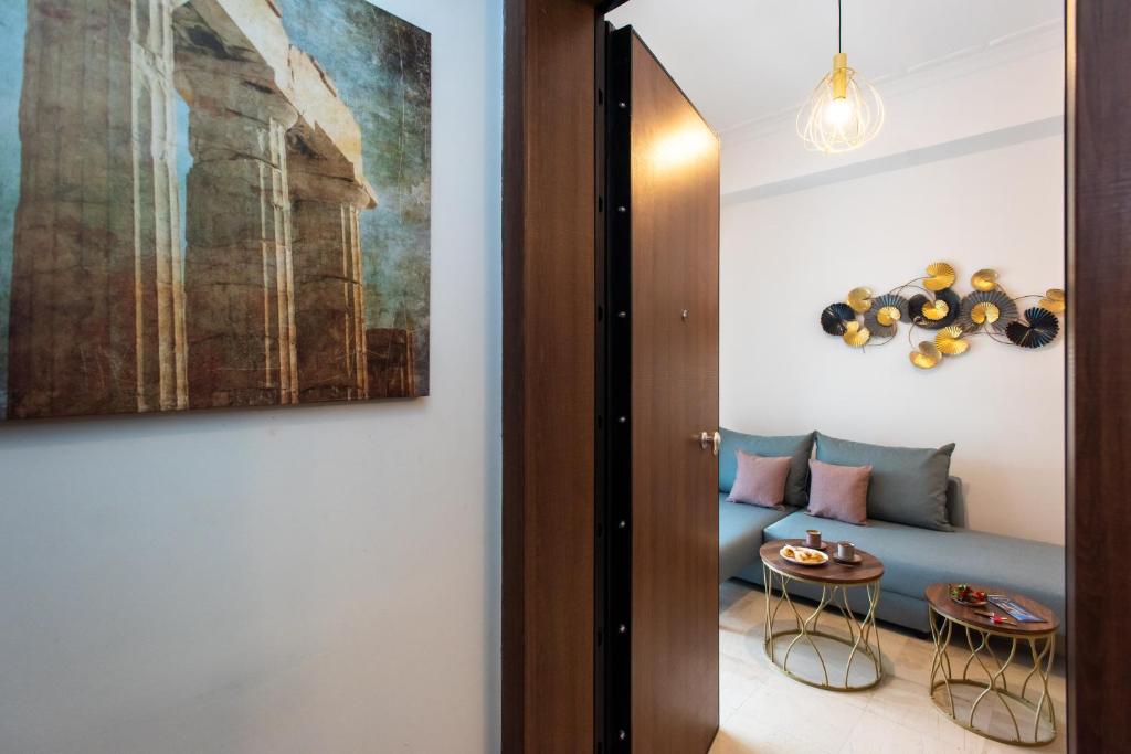 Posedenie v ubytovaní Blue Ark Boho Stay at Acropolis