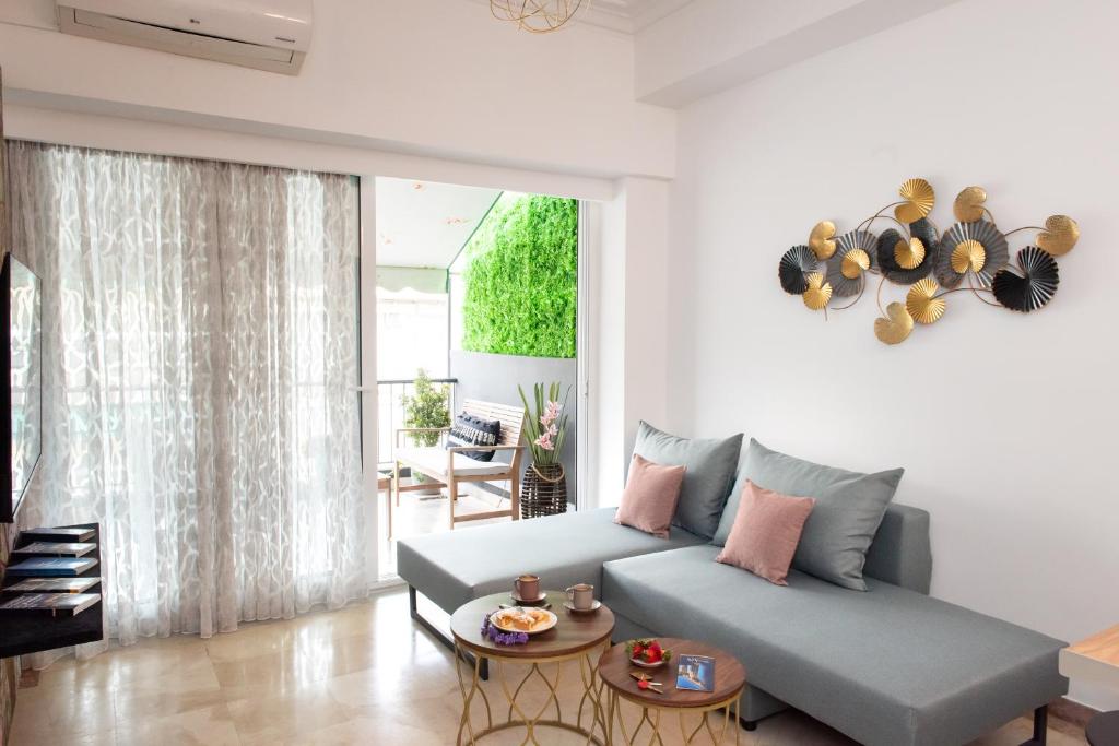 Posedenie v ubytovaní Blue Ark Boho Stay at Acropolis