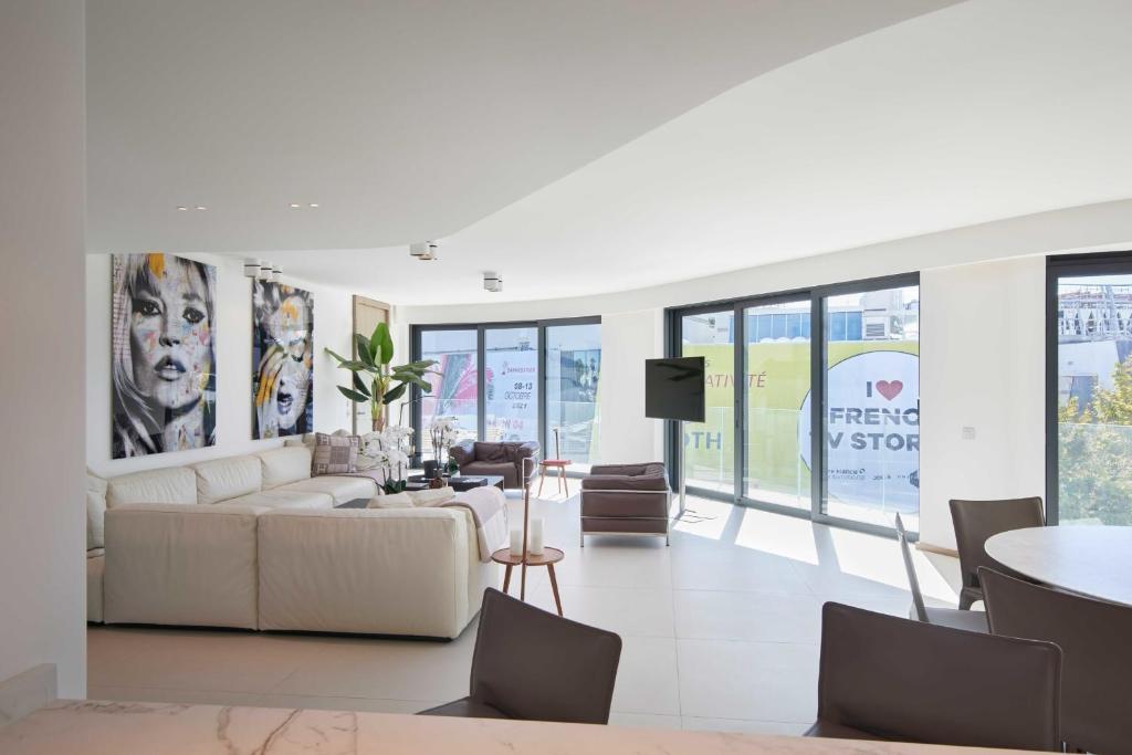 Fotografia z galérie ubytovania Somptueux appartement 153m2 - First Croisette 501 - 3BR6p v Cannes