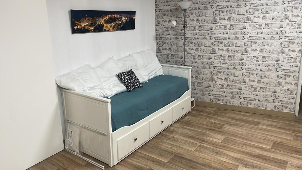 Posteľ alebo postele v izbe v ubytovaní Apartamento Cerro Azul