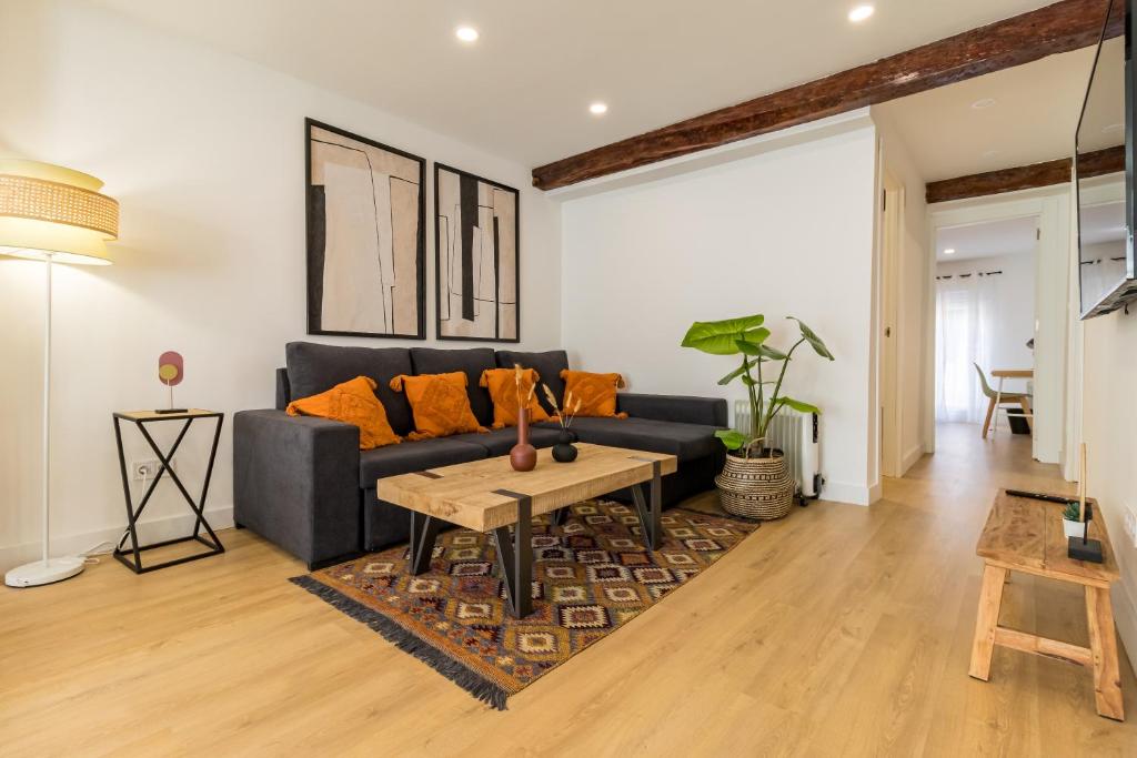 Posezení v ubytování Apartamento de diseño en el corazón de Santander