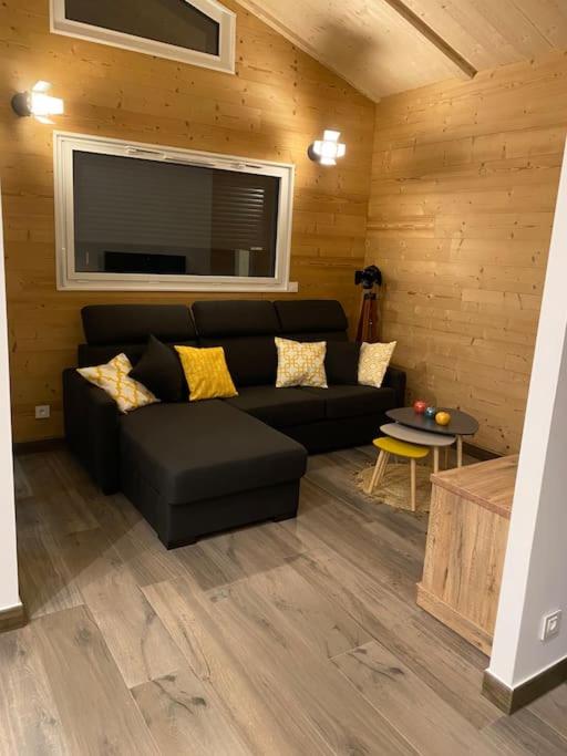 Posezení v ubytování Gîte chalet, Au Doubs Logis