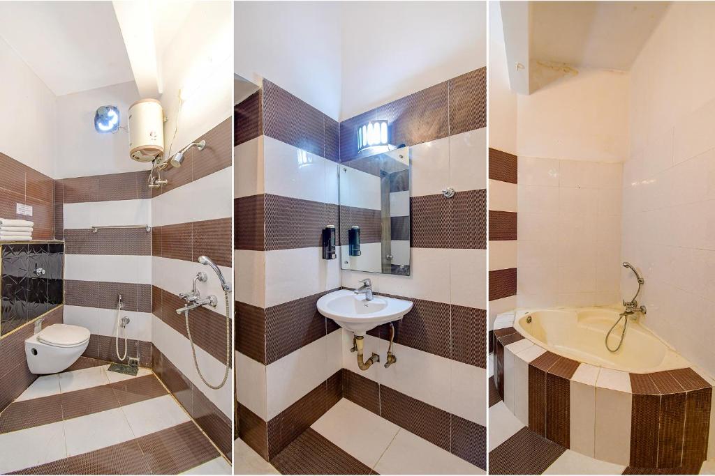 Koupelna v ubytování FabHotel Prime Rockstar Suites