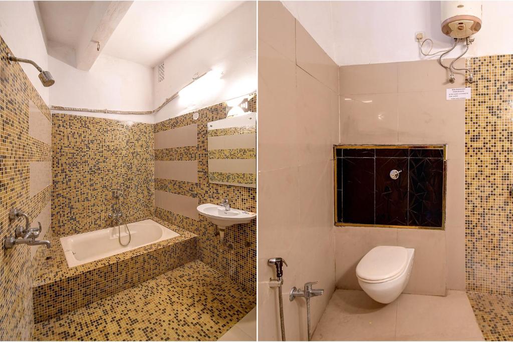 Koupelna v ubytování FabHotel Prime Rockstar Suites