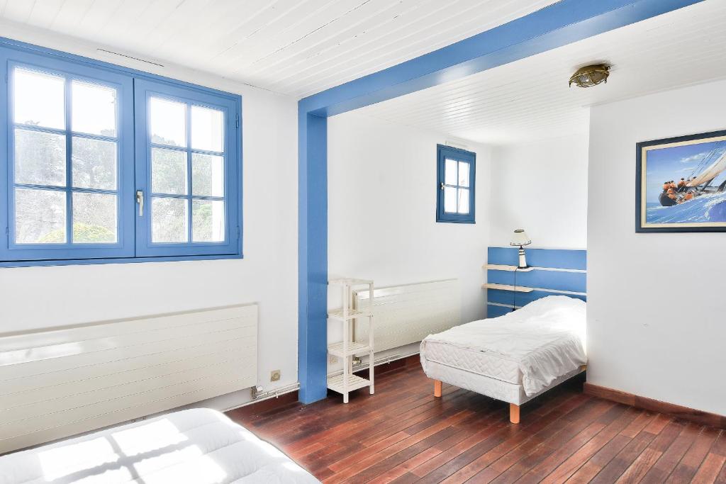Posteľ alebo postele v izbe v ubytovaní Maison pour 11 - Piscine - Noirmoutier-en-L'île