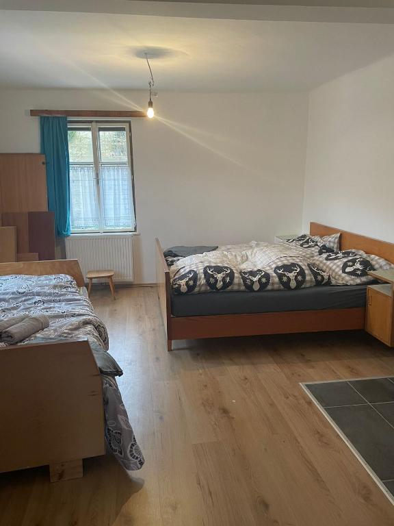 Postel nebo postele na pokoji v ubytování Nur 3 Min zu Skilift & 5Min zum See