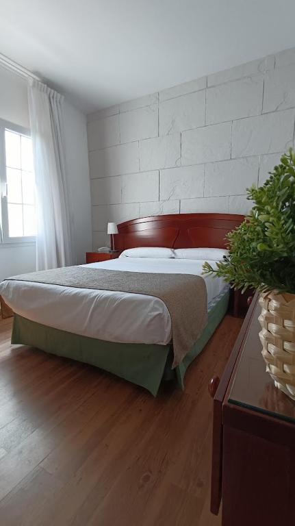 a bedroom with a bed in a room at Hotel Boomerang in Valverde