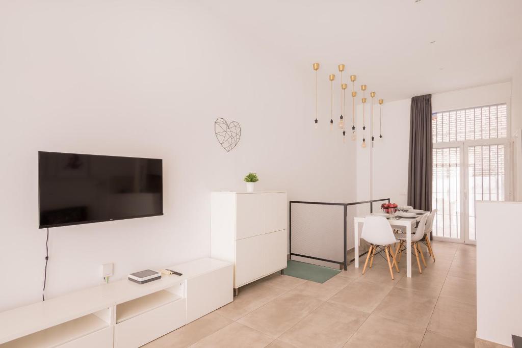 TV a/nebo společenská místnost v ubytování Duplex B2 Arrendamiento de Temporada