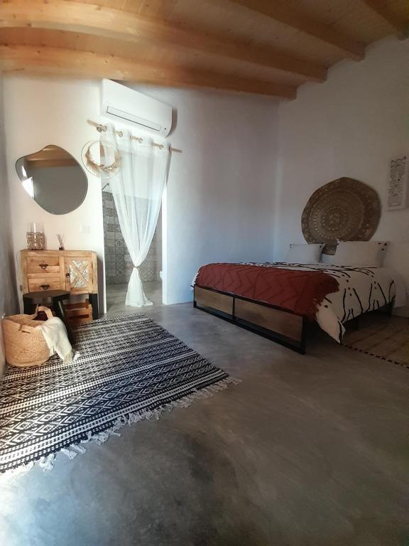 Postel nebo postele na pokoji v ubytování Natur Amêndoa