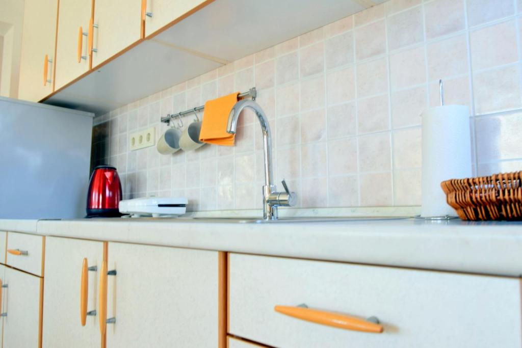 Kuchyň nebo kuchyňský kout v ubytování Stel Mar Apartment