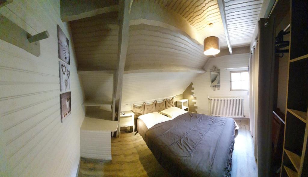 Posteľ alebo postele v izbe v ubytovaní Chalet Oustaou Campan La Mongie Col du Tourmalet