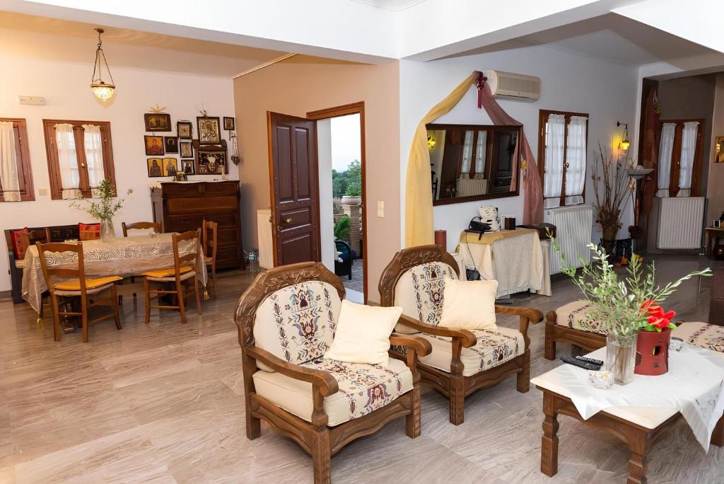 Posezení v ubytování Sunshine Villa