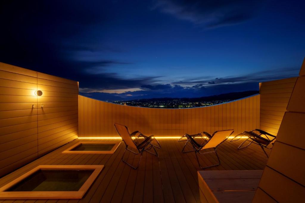 Posezení v ubytování onsen hotel OMOTO
