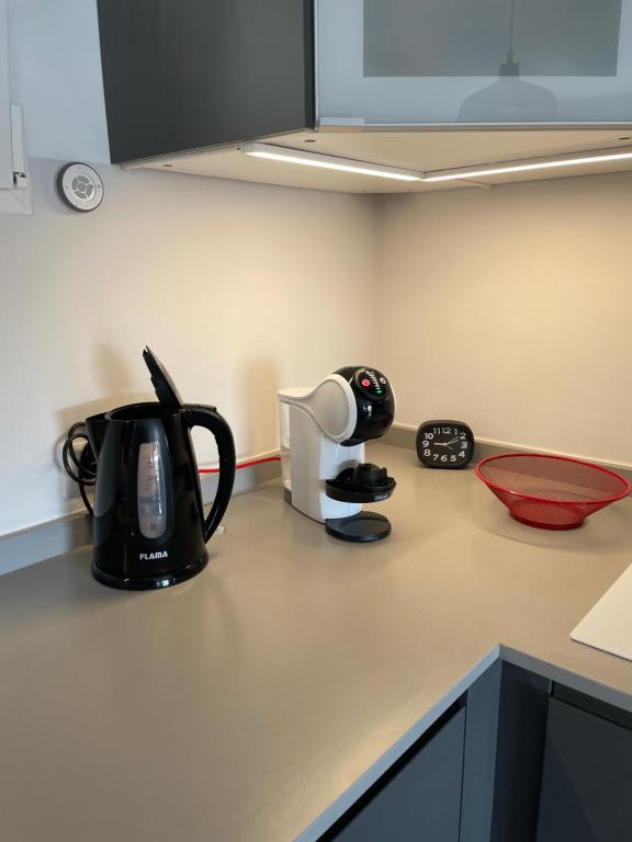 Kuchyň nebo kuchyňský kout v ubytování Residencia MIRAPUERTO