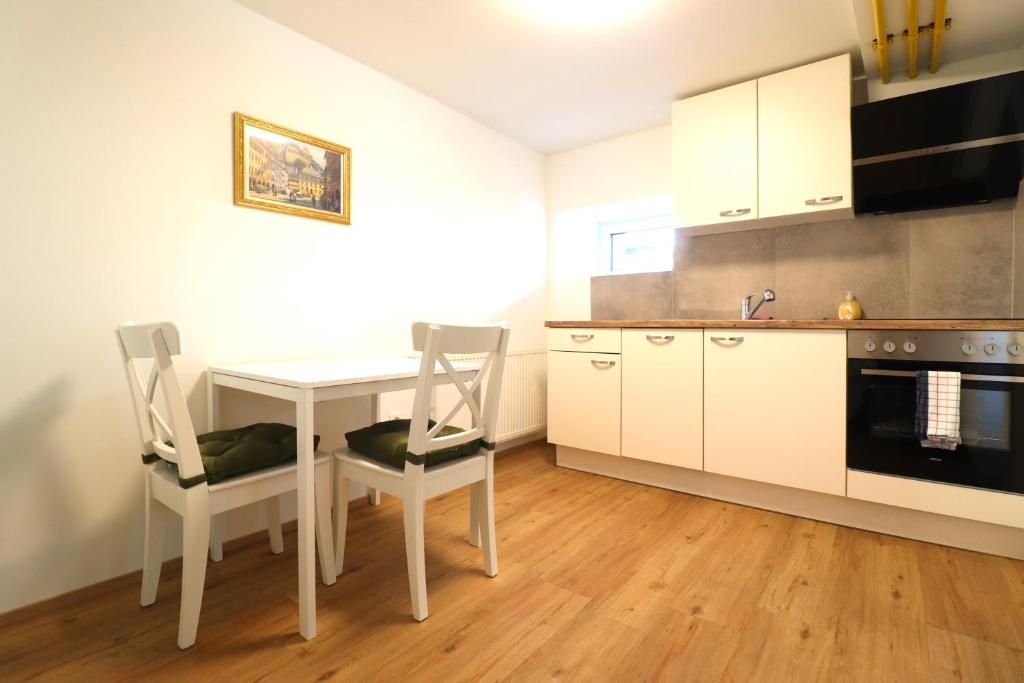 Kuchyň nebo kuchyňský kout v ubytování Montfort Apartments - Feldkirch