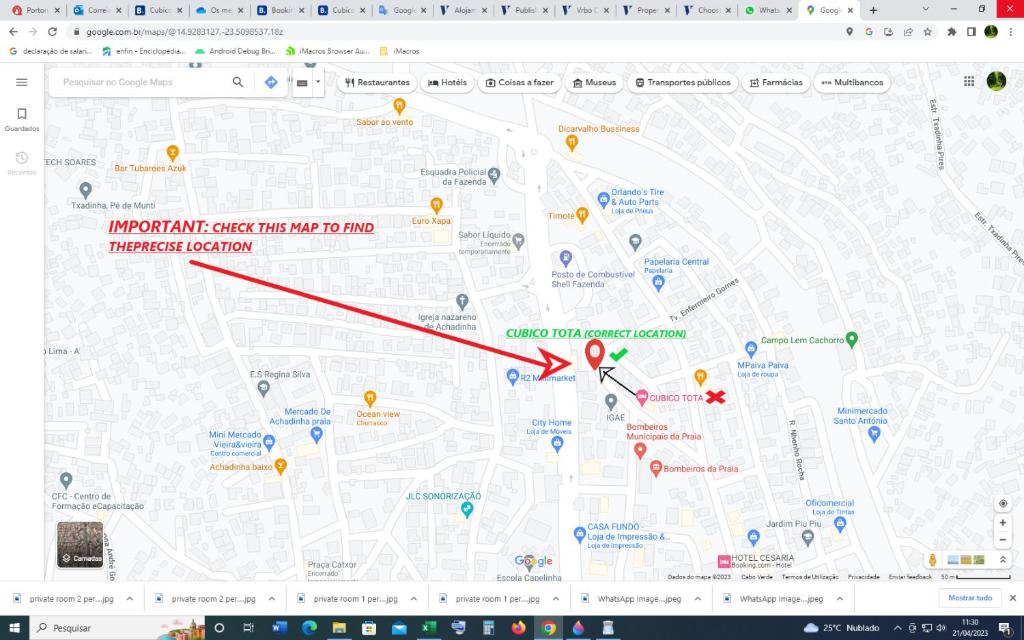 Půdorys ubytování Cubico Tota