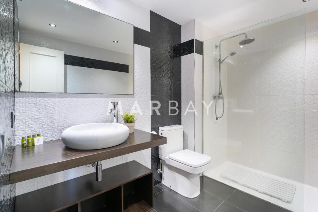 Koupelna v ubytování Apartamento Geneve