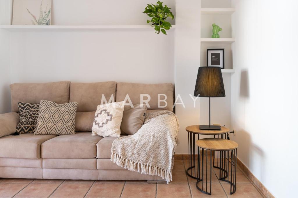 Posezení v ubytování Apartamento Geneve