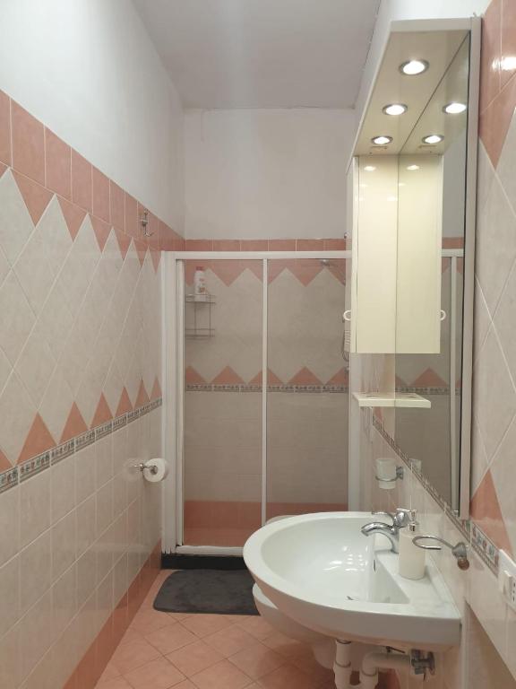 Koupelna v ubytování Hotel Mareluna Ischia