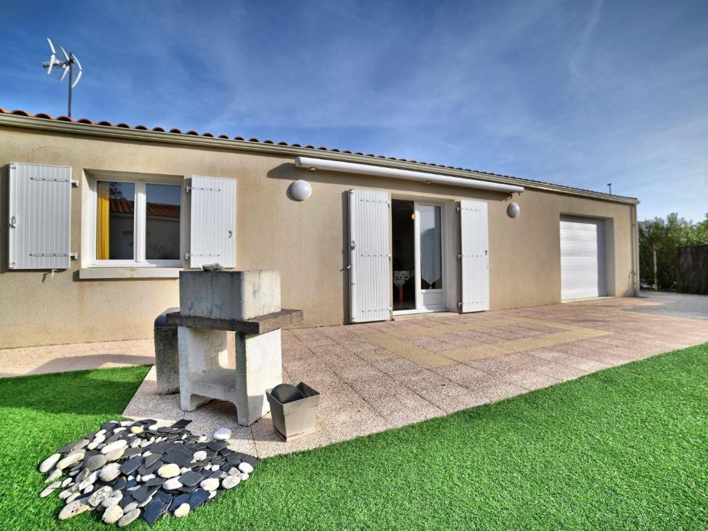 Bygningen som feriehuset ligger i