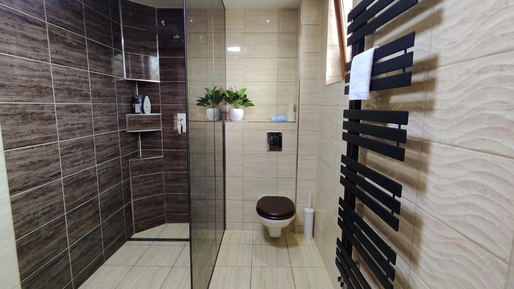 A bathroom at Penzion Ivka