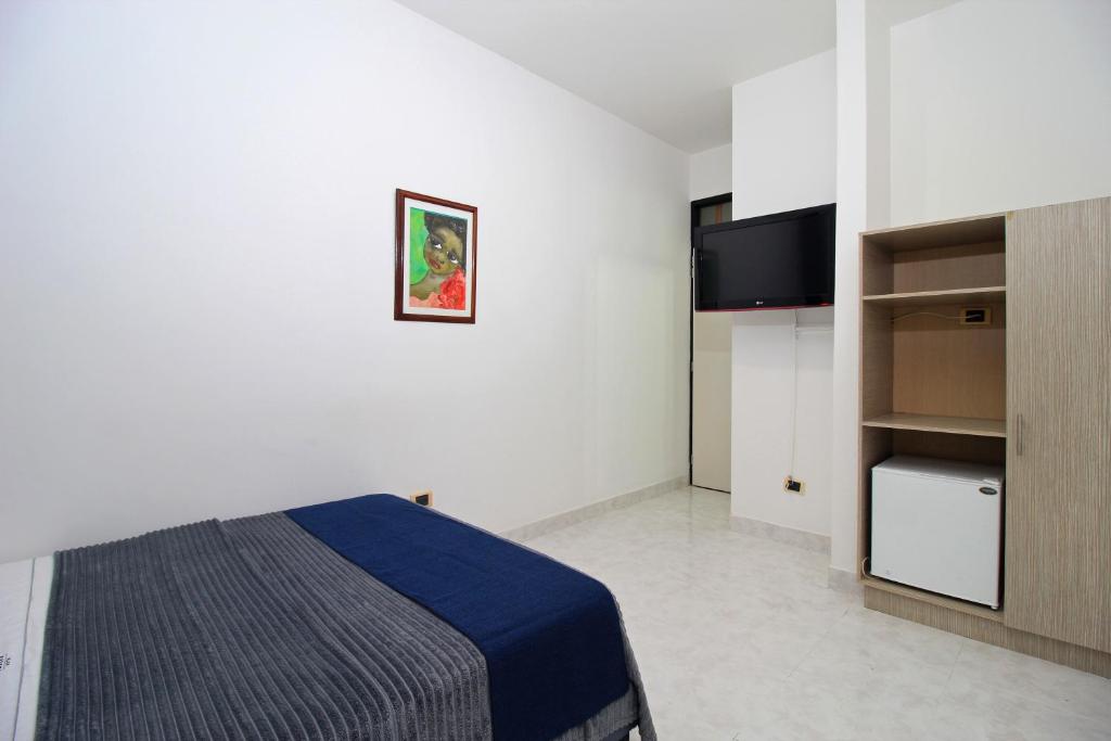 TV a/nebo společenská místnost v ubytování Hotel Emberá