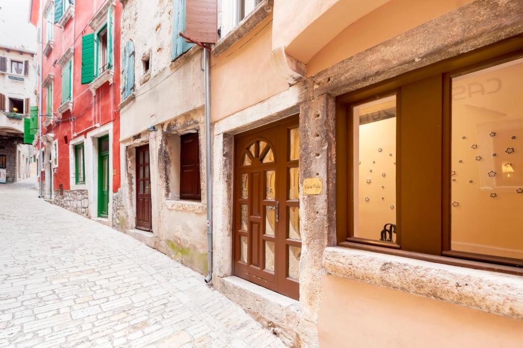 an empty street in an old town at Casa Polo in Rovinj