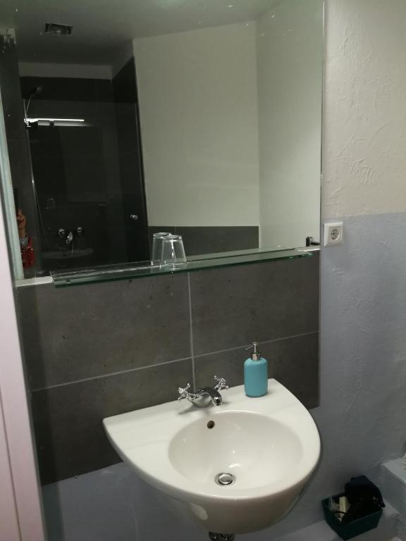 Koupelna v ubytování Gästehaus Fuchsröhre