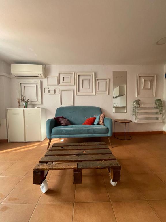 Кът за сядане в Apartamento Valencia