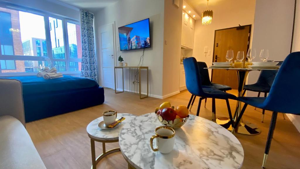 Posedenie v ubytovaní Apartament Long Island Gdańsk