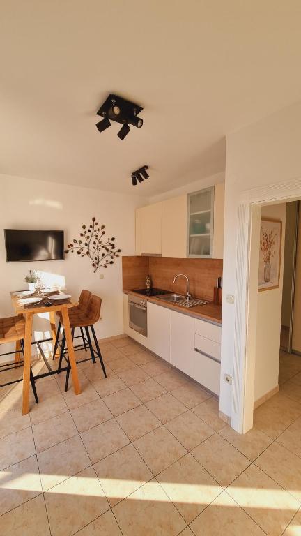 Kuchyň nebo kuchyňský kout v ubytování Apartmani Palma
