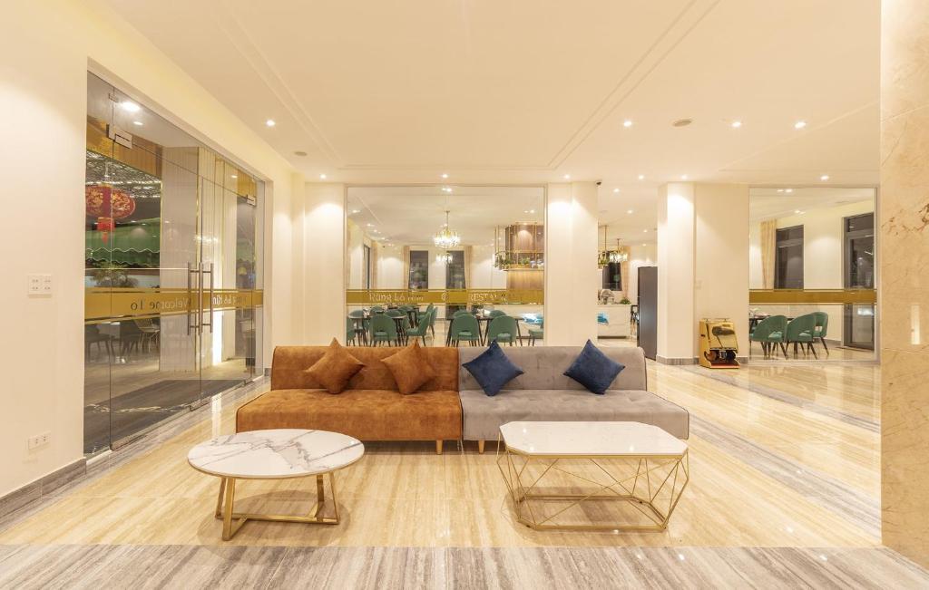 Posezení v ubytování Kim Resort - Khu Nghĩ Dưỡng Rừng Lá Kim