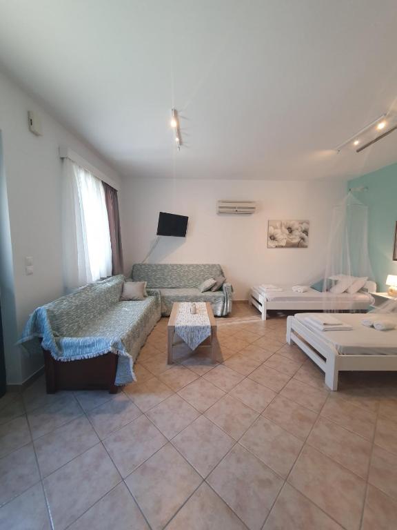 Postel nebo postele na pokoji v ubytování Vivis house