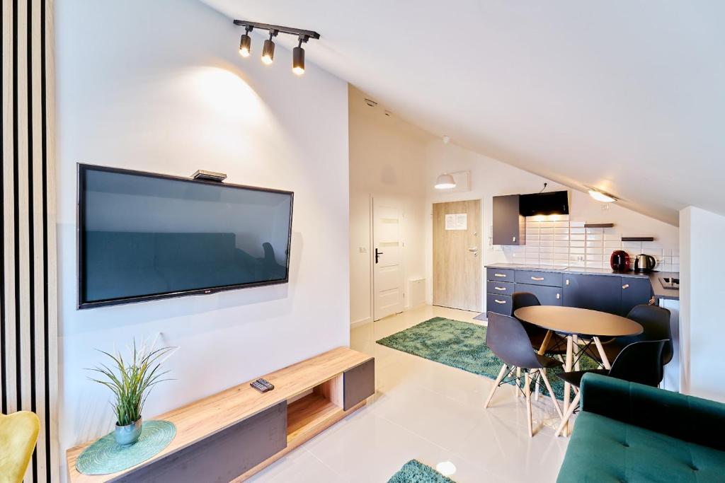 Kuchyňa alebo kuchynka v ubytovaní LAGUNA Apartament Polanica Residence 59 z klimatyzacją