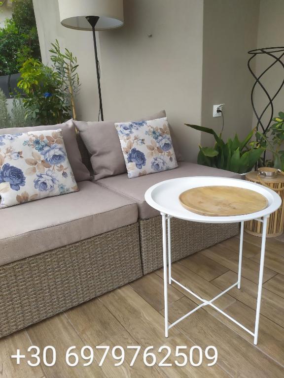Posezení v ubytování Siggos Suites