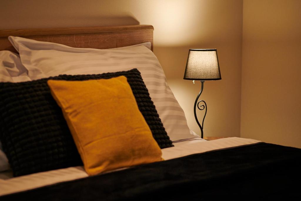 Posteľ alebo postele v izbe v ubytovaní Dubrovnik View Apartments