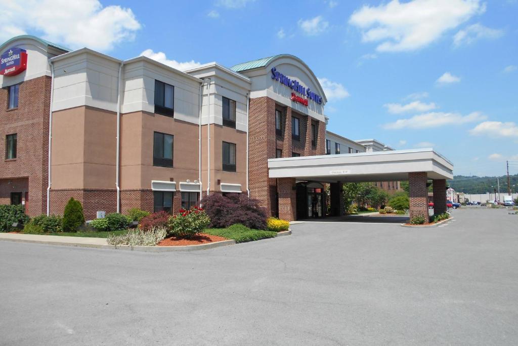 a rendering of a hotel with a parking lot at SpringHill Suites Morgantown in Morgantown