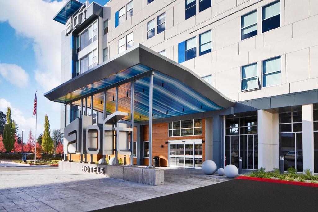 a rendering of a building with the front of it at Aloft Seattle Sea-Tac Airport in SeaTac