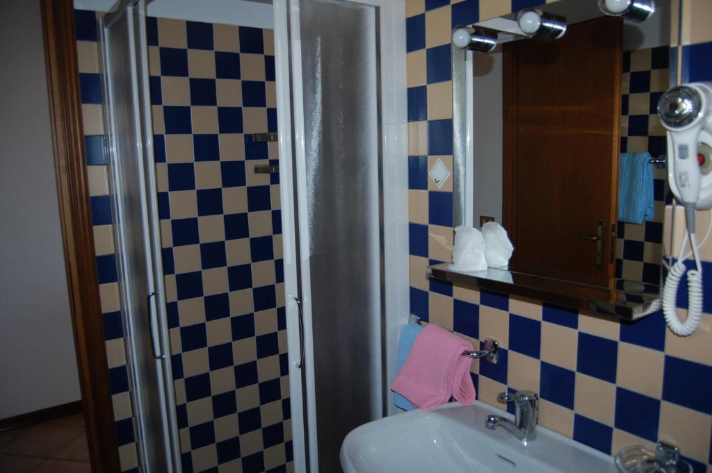 Koupelna v ubytování B&B Il Gufetto